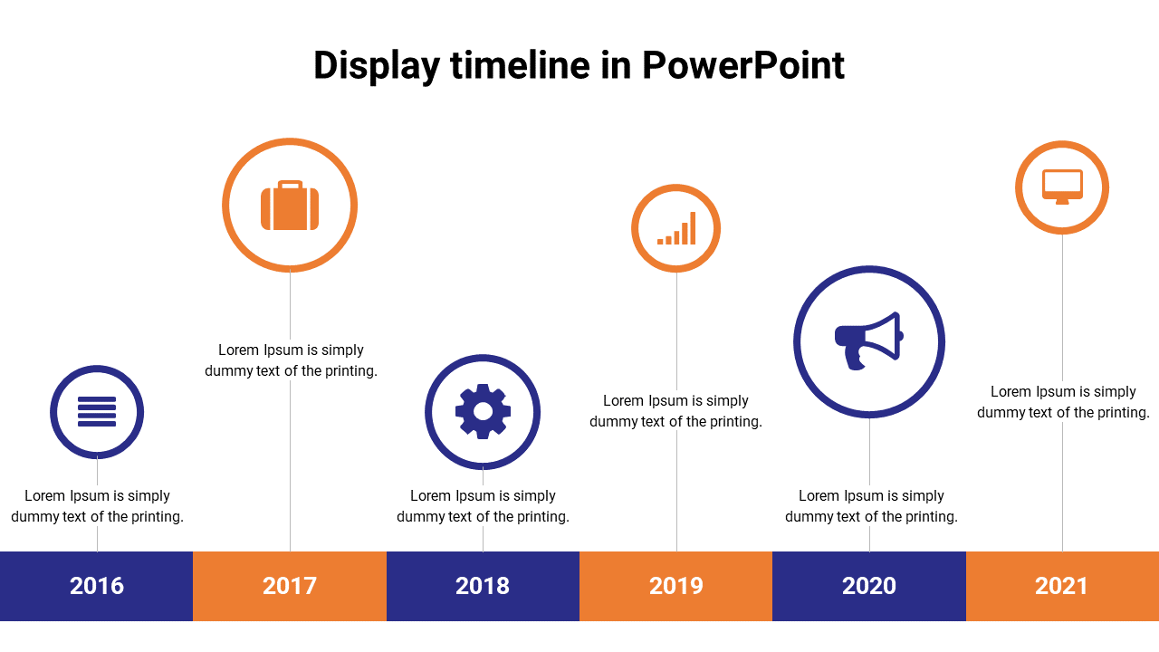 display timeline in PowerPoint